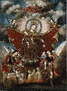 Diego Quispe Tito Virgin of Carmel Saving Souls in Purgatory painting